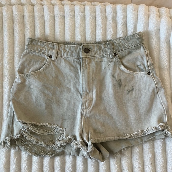 ROLLA'S Pants - ROLLA’S Tie-Dye Dusters High-Rise Slim Jean Shorts